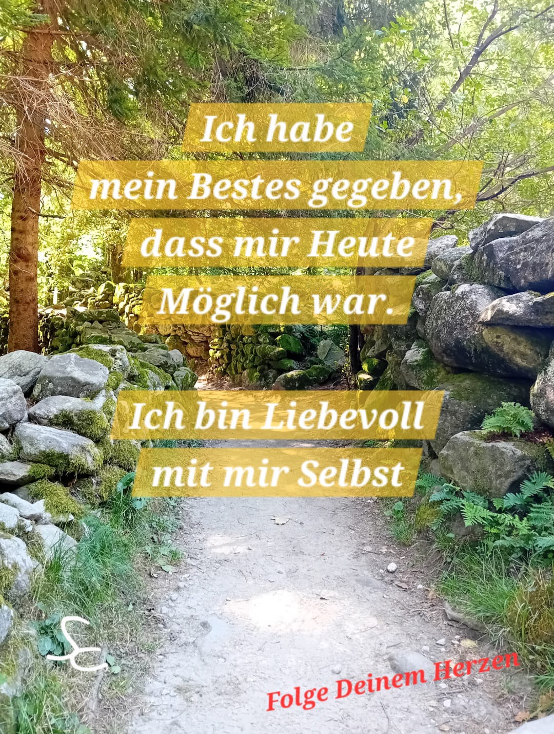 Ich habe mein bestes gegeben dass mir Heute Möglich war