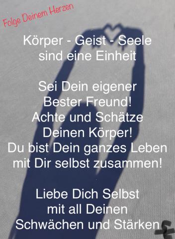 Körper Geist Seele sind eine Einheit