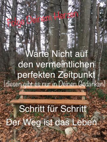 Warte nicht auf den perfekten Zeitpunkt