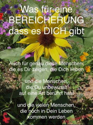 Was für eine Bereicherung dass es Dich gibt