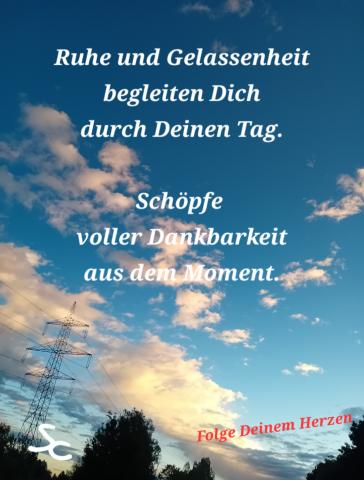 Schöpfe aus dem Moment