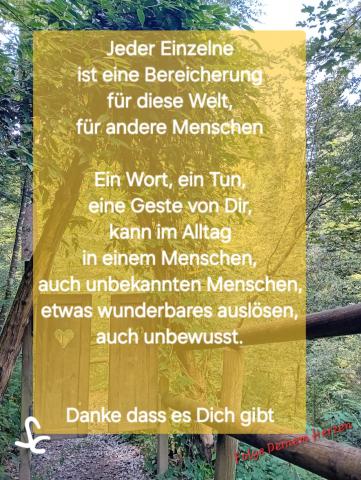 Jeder Einzelne ist eine Bereicherung