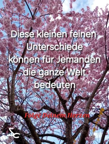 Kleine Unterschiede können für jemanden die ganze Welt bedeuten