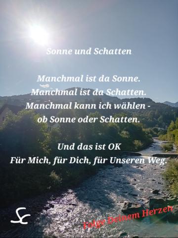 Sonne und Schatten, Und das ist OK für Unseren Weg