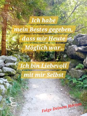 Ich habe mein bestes gegeben dass mir Heute Möglich war