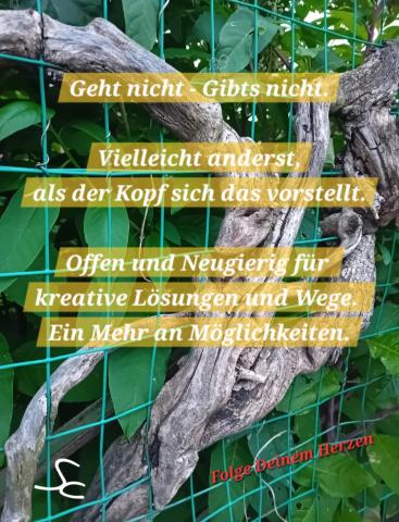 Geht nicht gibts nicht. Vielleicht anderst als der Kopf sich das vorstellt